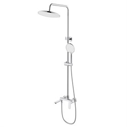 AZARIO Душевая система Alanti с круглым тропическим душем, керамический картридж, шланг 150 см, хром (AZ-K2332) AZ-K2332