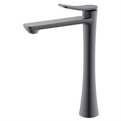 AZARIO Cмеситель для раковины-чаши Escaro высокий, керамический картридж, графит (AZ-K9074GR) AZ-K9074GR