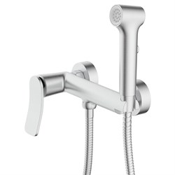 AZARIO Гигиенический душ Escaro со смесителем, керамический картридж, шланг 150 см, сатин (AZ-K2574BN) AZ-K2574BN
