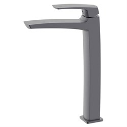 AZARIO Смеситель для раковины-чаши Conda высокий, керамический картридж, графит (AZ-K9011GR) AZ-K9011GR