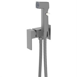AZARIO Гигиенический душ Graves со смесителем, керамический картридж, скрытый монтаж, шланг 150 см, графит (AZ-KFX03GR) AZ-KFX03GR