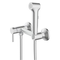 AZARIO Гигиенический душ Dies со смесителем, керамический картридж, шланг 150 см, сатин (AZ-KFX04BN) AZ-KFX04BN