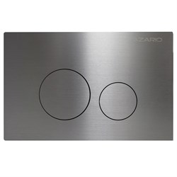 AZARIO Кнопка смыва NEW-TS механическая, двойной смыв, круглые кнопки, нержавеющая сталь 304, серый матовый (AZ-SS-002-BR) AZ-SS-002-BR