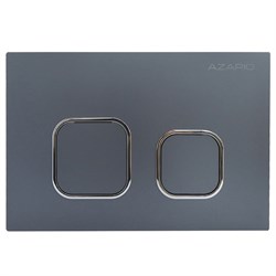 AZARIO Кнопка смыва NEW-TS механическая, двойной смыв, квадратные кнопки, ABS пластик, сатин (AZ-ABS-002-GG) AZ-ABS-002-GG
