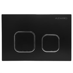 AZARIO Кнопка смыва NEW-TS механическая, двойной смыв, квадратные кнопки, ABS пластик, черный (AZ-ABS-002-B) AZ-ABS-002-B