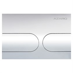 AZARIO Кнопка смыва NEW-TS механическая, двойной смыв, овальные кнопки, нержавеющая сталь 304, хром (AZ-SS-001-CH) AZ-SS-001-CH