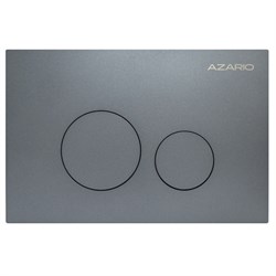 AZARIO Кнопка смыва NEW-TS механическая, двойной смыв, круглые кнопки, нержавеющая сталь 304, серый (AZ-SS-002-GG) AZ-SS-002-GG