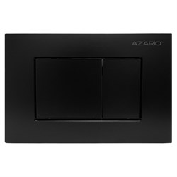 AZARIO Кнопка смыва NEW-TS механическая, двойной смыв, квадратные кнопки, ABS пластик, черный (AZ-ABS-001-B) AZ-ABS-001-B