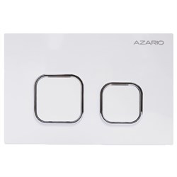 AZARIO Кнопка смыва NEW-TS механическая, двойной смыв, квадратные кнопки, ABS пластик, белый (AZ-ABS-002-W) AZ-ABS-002-W
