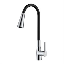 ROSSINKA Z Смеситель для кухни с гибким поворотным изливом (Z35-39-Black) Z35-39-Black