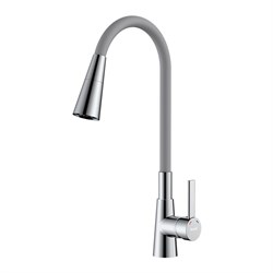 ROSSINKA Z Смеситель для кухни с гибким поворотным изливом (Z35-39-Gray) Z35-39-Gray