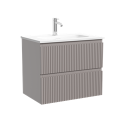 SANCOS Тумба подвесная Snob R 590х390х500, c двумя ящиками оснащенными доводчиками, Doha Soft, арт.SNR60/39SM SNR60/39SM