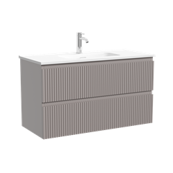 SANCOS Тумба подвесная Snob R 890х390х500, c двумя ящиками оснащенными доводчиками, Doha Soft, арт.SNR90/39SM SNR90/39SM