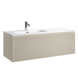 SANCOS Тумба подвесная Snob R 1.0 1195х445х406, c одним ящиком оснащенным доводчиками, Beige Soft , арт.SNR1.0120LCE SNR1.0120LCE