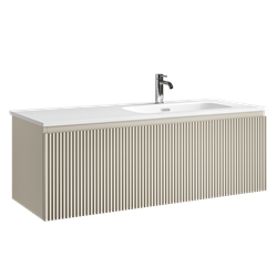 SANCOS Тумба подвесная Snob R 1.0 1195х445х406, c одним ящиком оснащенным доводчиками, Beige Soft , арт.SNR1.0120RCE SNR1.0120RCE