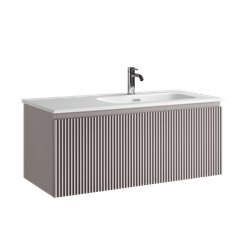 SANCOS Тумба подвесная Snob R 1.0 995х445х406, c одним ящиком оснащенным доводчиками, Doha Soft , арт.SNR1.0100RSM SNR1.0100RSM