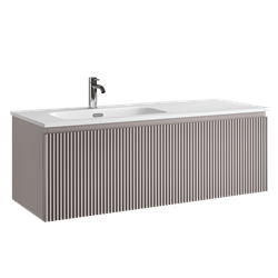 SANCOS Тумба подвесная Snob R 1.0 1195х445х406, c одним ящиком оснащенным доводчиками, Doha Soft , арт.SNR1.0120LSM SNR1.0120LSM