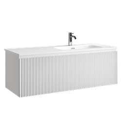 SANCOS Тумба подвесная Snob R 1.0 1195х445х406, c одним ящиком оснащенным доводчиками, Bianco , арт.SNR1.0120RW SNR1.0120RW