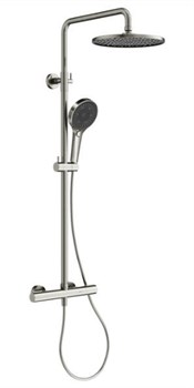 SANCOS Душевая стойка с термостатом Etna, брашированный никель, PVD покрытие, арт. SC9007BN SC9007BN