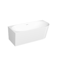 SANCOS Акриловая ванна Edge 1700x800x580, угловая, левая, с каркасом, со сливом-переливом, донным клапаном"сlick-сlack", белый, арт. FB23L FB23L