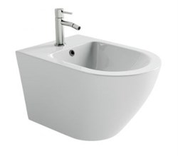 CERAMICA NOVA Биде подвесное Whirl с крепежом для скрытого монтажа белый CN11008 CN11008