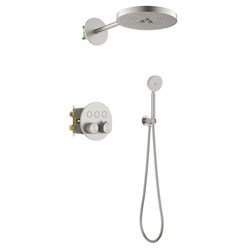 TIMO Душевая система встроенная с термостатом Saona никель (SX-2308/13SM) SX-2308/13SM
