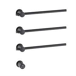 TIMO Полотенцесушитель электрический, встроенный Saona черный (030/03SM) 030/03SM