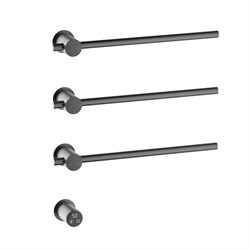 TIMO Полотенцесушитель электрический, встроенный Saona черное золото (030/18SM) 030/18SM