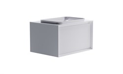 ASTRA-FORM Тумба подвесная Фрейм  70 с 1ящ белый мат. с раковиной Антарес бел гл. и столешницей Solid бел гл. 4631177713798