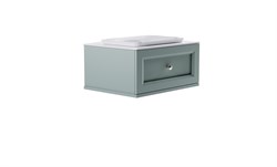 ASTRA-FORM Тумба подвесная Классик  70 с 1ящ NCS S 3005-b80g мат. с раковиной Ретро бел гл. и столешницей Solid бел гл. 4631177713989