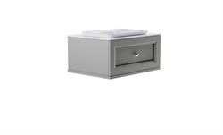 ASTRA-FORM Тумба подвесная Классик  80 с 1ящ NCS S 3502-Y мат. с раковиной Ретро бел гл. и столешницей Solid бел гл. 4631177714061