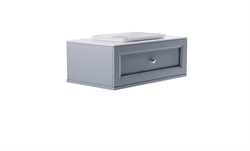 ASTRA-FORM Тумба подвесная Классик  90 с 1ящ NCS S 3005-R80B мат. с раковиной Ретро бел гл. и столешницей Solid бел гл. 4631177714115