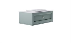 ASTRA-FORM Тумба подвесная Классик 100 с 1ящ NCS S 3005-B80G мат. с раковиной Ретро бел гл. и столешницей Solid бел гл. 4631177714160