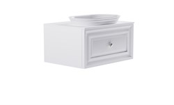 ASTRA-FORM Тумба подвесная Шарм 70см 1ящ белый матовый, раковина Шарм бел глянец и столешницей Solid бел матовый 4631177714993