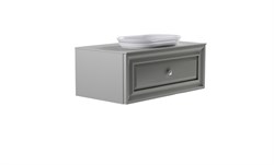 ASTRA-FORM Тумба подвесная Шарм 90см 1ящ NCS S 3502-y мат., раковина Шарм бел гл, столешница Solid в цвете 4631177715082