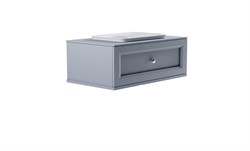 ASTRA-FORM Тумба подвесная Классик 90см 1ящ NCS S 3005-R80B мат., раковина Ретро бел глянц, столешница Solid в цвете 4631177715556