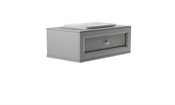 ASTRA-FORM Тумба подвесная Классик 100см 1ящ NCS S 3502-Y мат., раковина Ретро бел глянц, столешница Solid в цвете 4631177715624