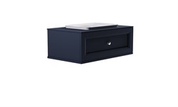 ASTRA-FORM Тумба подвесная Классик 100см 1ящ RAL7024 мат., раковина Ретро бел глянц, столешница Solid в цвете 4631177715648