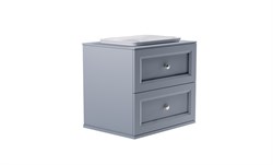 ASTRA-FORM Тумба подвесная Классик 80см 2ящ NCS S 3005-R80B мат., раковина Ретро бел глянц, столешница Solid в цвете 4631177715730