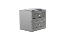 ASTRA-FORM Тумба подвесная Классик 80см 2ящ NCS S 3502-Y мат., раковина Ретро бел глянц, столешница Solid в цвете 4631177715747