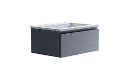 ASTRA-FORM Нижний шкаф Альфа 70 с 1 ящиком серо-голубой (NCS S 3005-R80B матовый) + Раковина "Альфа 70" 03060003ncss3005-r80b+04010006