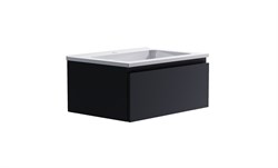 ASTRA-FORM Нижний шкаф Альфа 70 с 1 ящиком темно-серый (RAL7024 матовый)+ Раковина "Альфа 70" 03060003ral7024+04010006