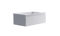 ASTRA-FORM Нижний шкаф Альфа 90 с 1 ящиком белый матовый +  Раковина "Альфа 90" 03060006+04010008