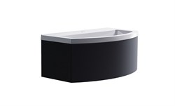 ASTRA-FORM Нижний шкаф Венеция2.0 100 с 1 ящиком темно-серый (RAL7024 матовый)  + Раковина "Венеция 100" 3100001ral7024+04010019