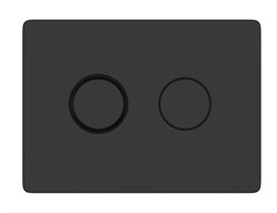 CERSANIT Кнопка ACCENTO CIRCLE для AQUA пневматическая пластик черный матовый A63839