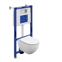 CERSANIT Комплект BRASKO SMART DPL EO slim инсталляция AQUA 50 PRIME М LP A69315