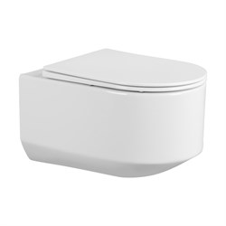 ABBER Унитаз Bequem AC1130 подвесной белый, безободковый, смыв торнадо AC1130