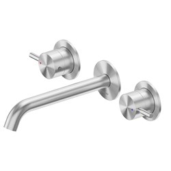 ABBER Смеситель Wasser Kreis 316 AF81123BST-L для раковины скрытого монтажа, сталь брашированная AF81123BST-L