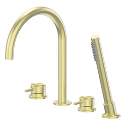 ABBER Смеситель Wasser Kreis 316 AF8113BG на борт ванны, золото брашированное AF8113BG