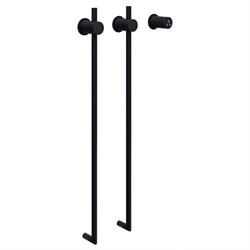 ABBER Полотенцесушитель электрический  Charme AH4002MB черный матовый AH4002MB